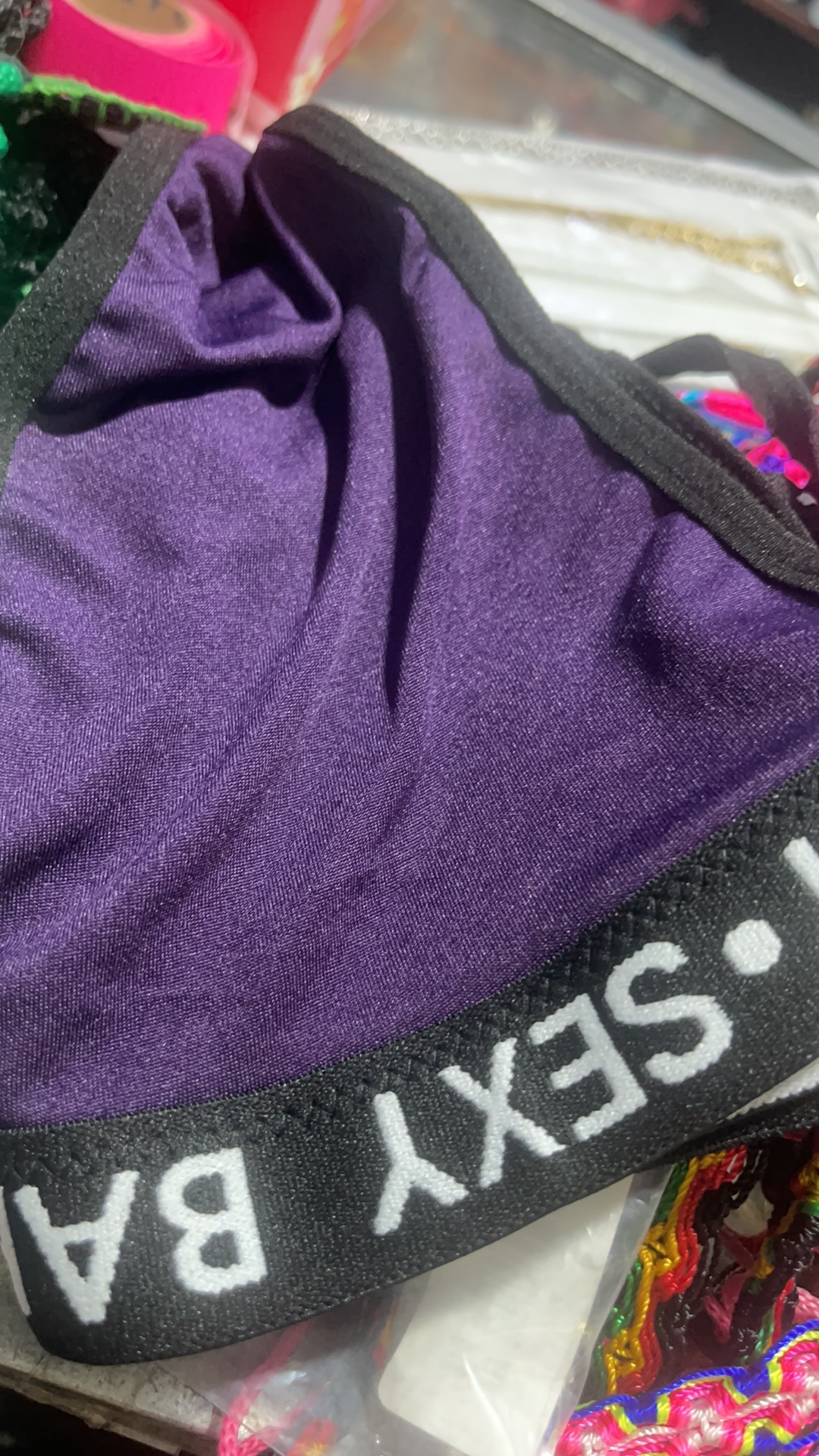 Plus Size Bra and Panty Elastic Sports Suit with Bold Letter
