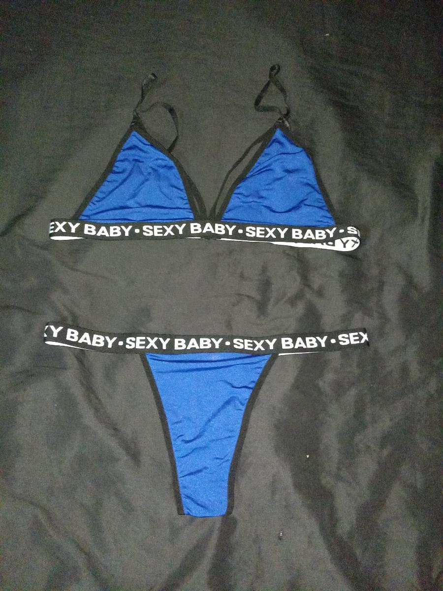 Plus Size Bra and Panty Elastic Sports Suit with Bold Letter
