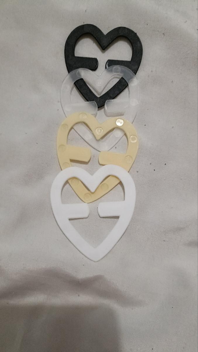 Women Bra Strap Clip Elegant Affordable Heart-Shaped