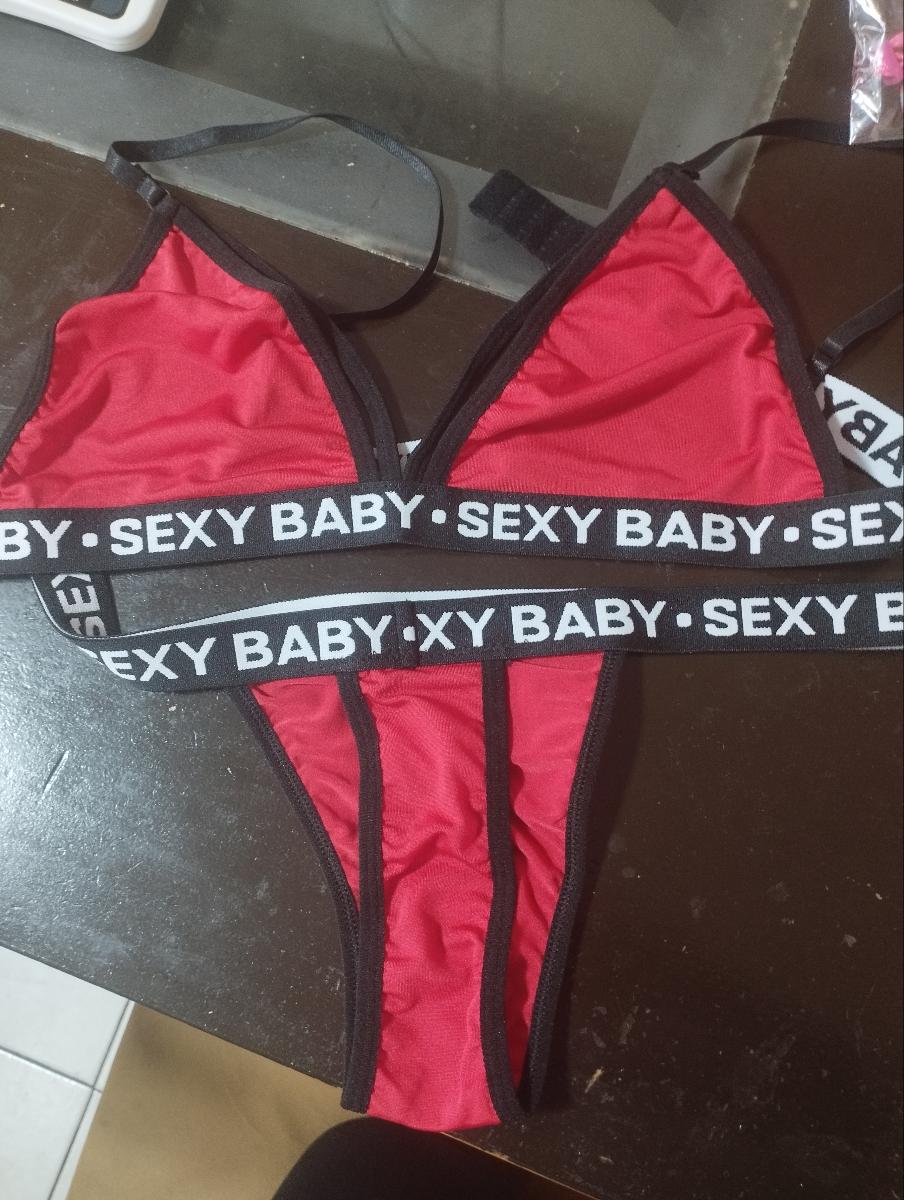 Plus Size Bra and Panty Elastic Sports Suit with Bold Letter