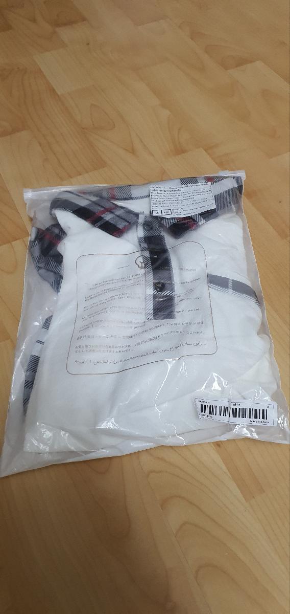 Men Casual Plaid Polo Comfortable Long Sleeve Shirt with Chest Patch