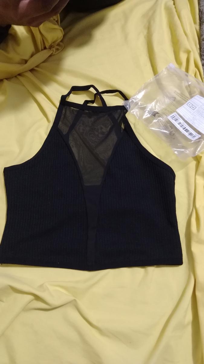 Mesh Tank Top Mesh Panel Camisole