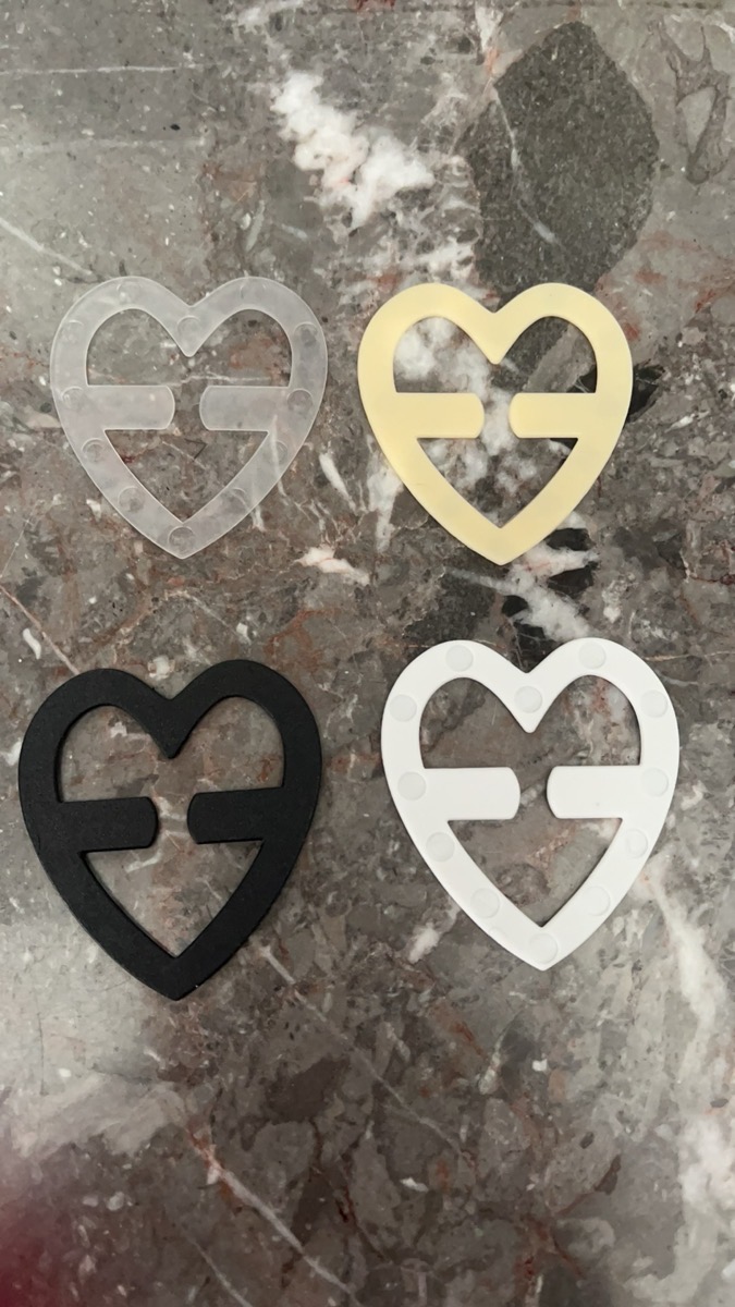 Women Bra Strap Clip Elegant Affordable Heart-Shaped