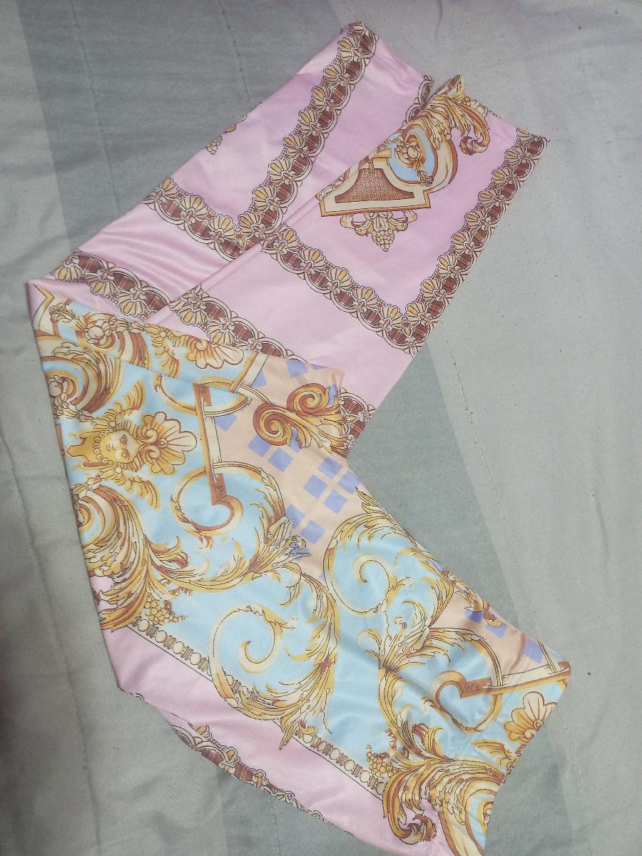 British Print Top and Pants Plus Size Charming 2-Piece Pencil Long Sleeve Set