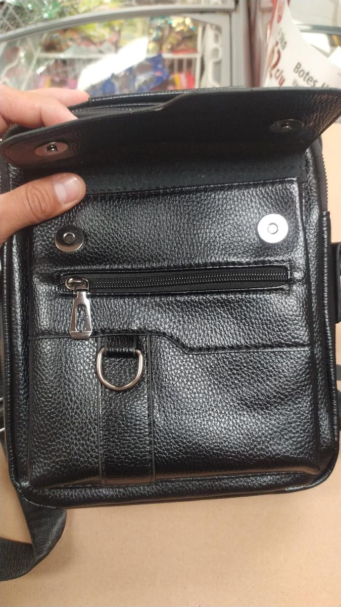 Men Vintage Shoulder Bag Multiple Compartments, Detachable Strap