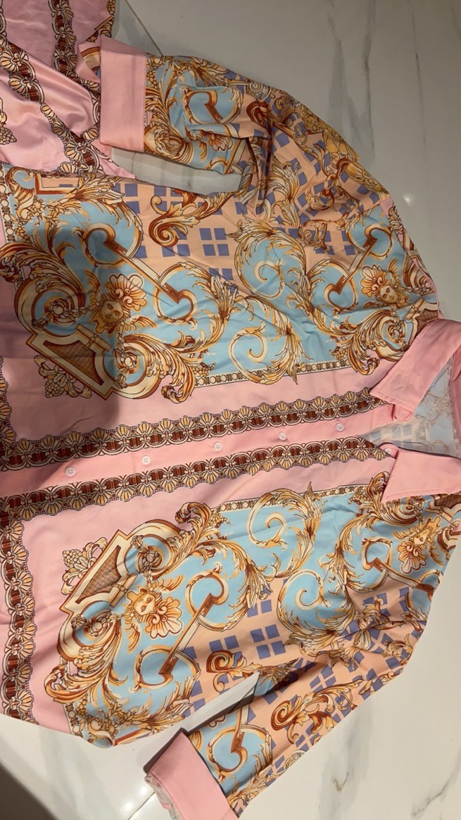 British Print Top and Pants Plus Size Charming 2-Piece Pencil Long Sleeve Set