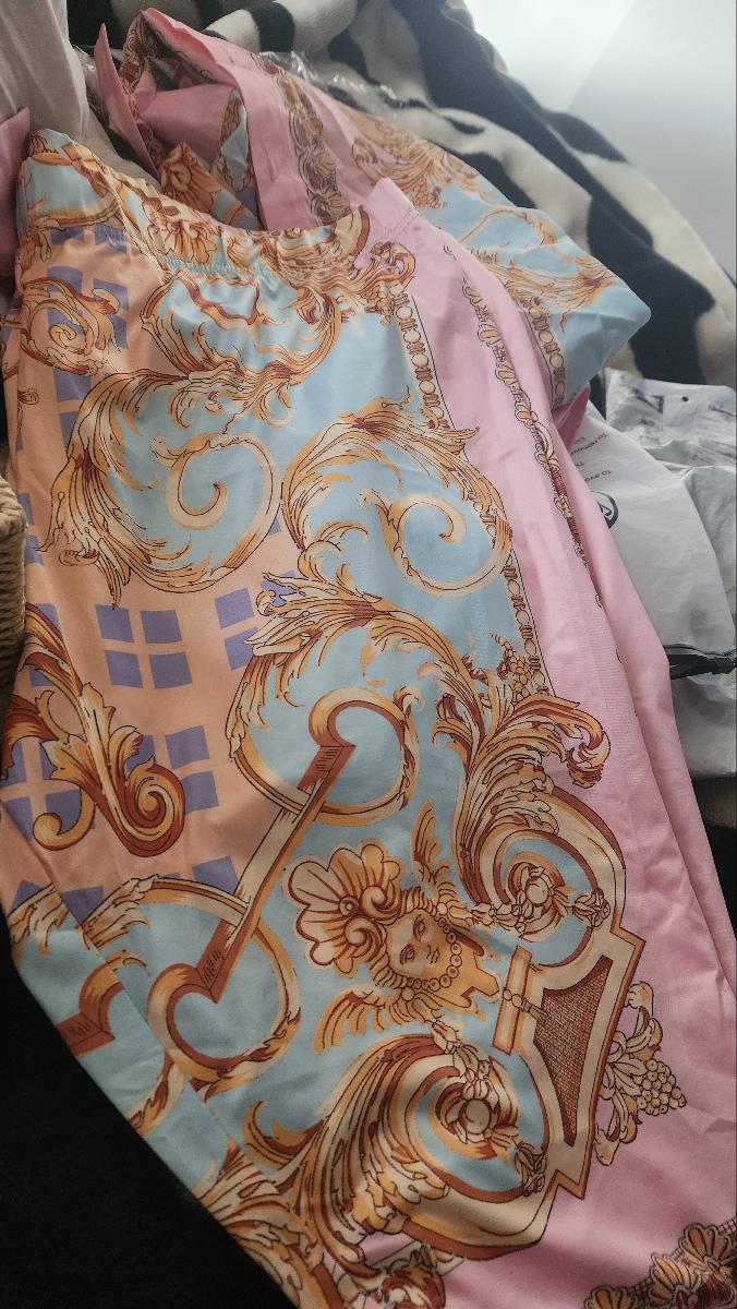 British Print Top and Pants Plus Size Charming 2-Piece Pencil Long Sleeve Set