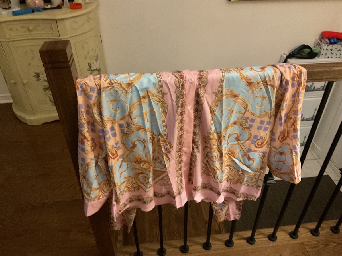 British Print Top and Pants Plus Size Charming 2-Piece Pencil Long Sleeve Set