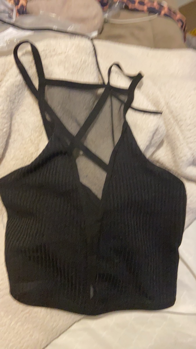 Mesh Tank Top Mesh Panel Camisole
