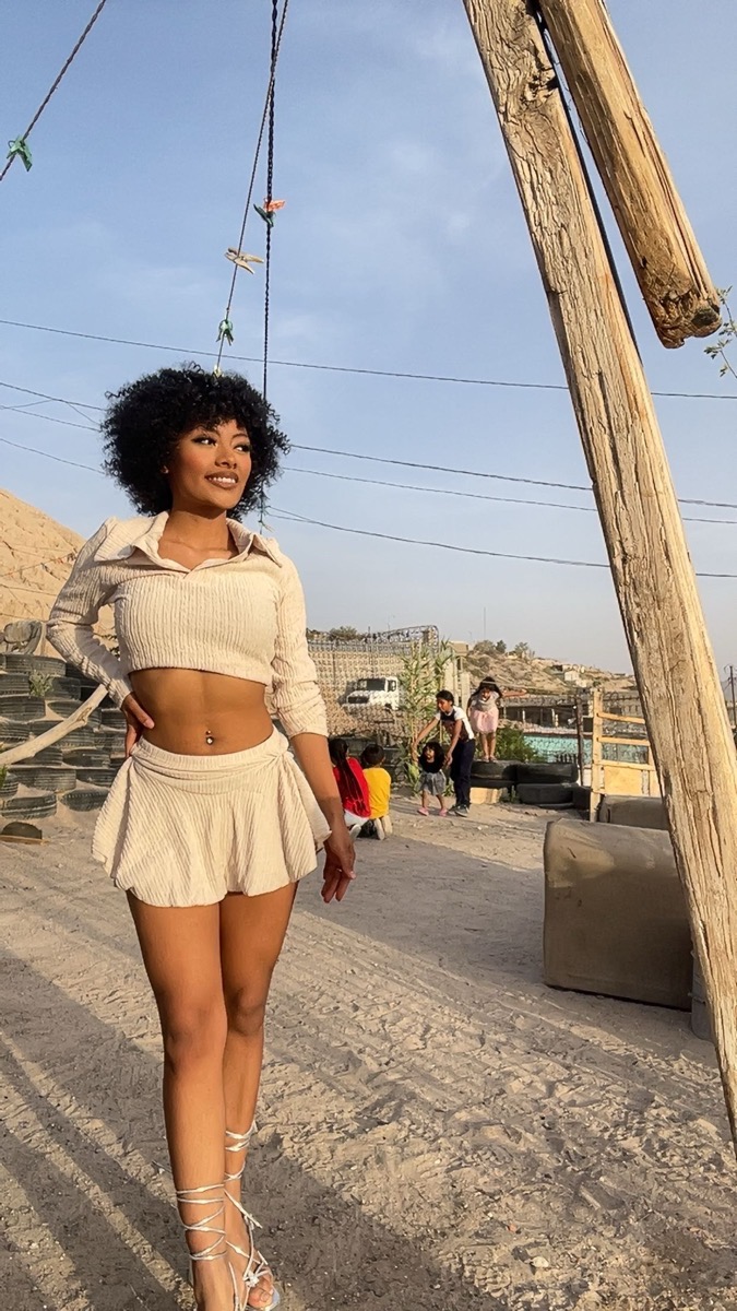 Elegant Beige Two‑Piece Set Captivating Long‑Sleeve Blouse & High‑Waisted