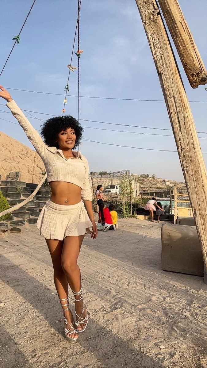 Elegant Beige Two‑Piece Set Captivating Long‑Sleeve Blouse & High‑Waisted