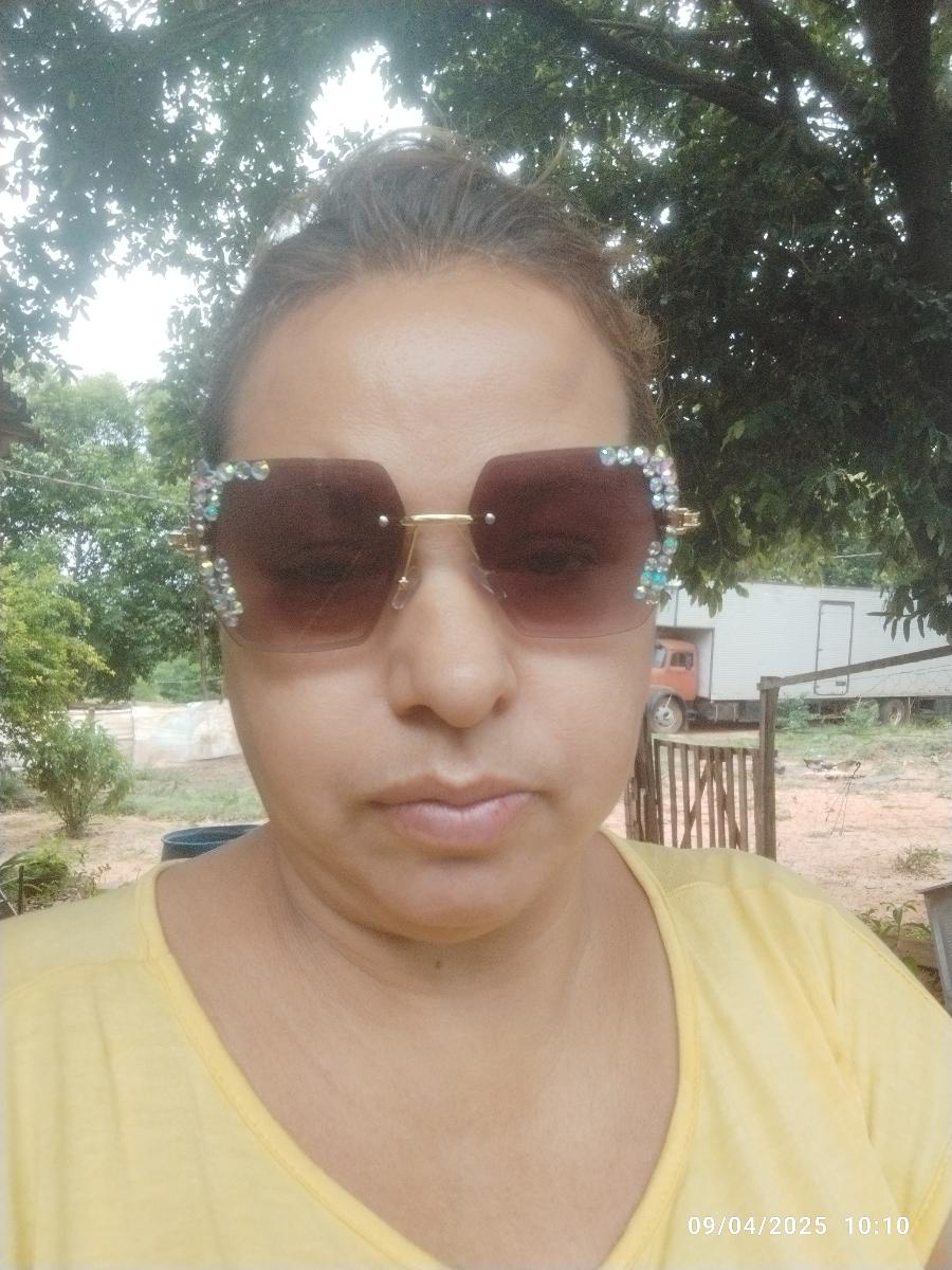 Rimless Square Glasses with a Starry