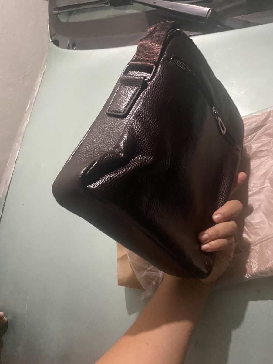 Men Vintage Shoulder Bag Multiple Compartments, Detachable Strap
