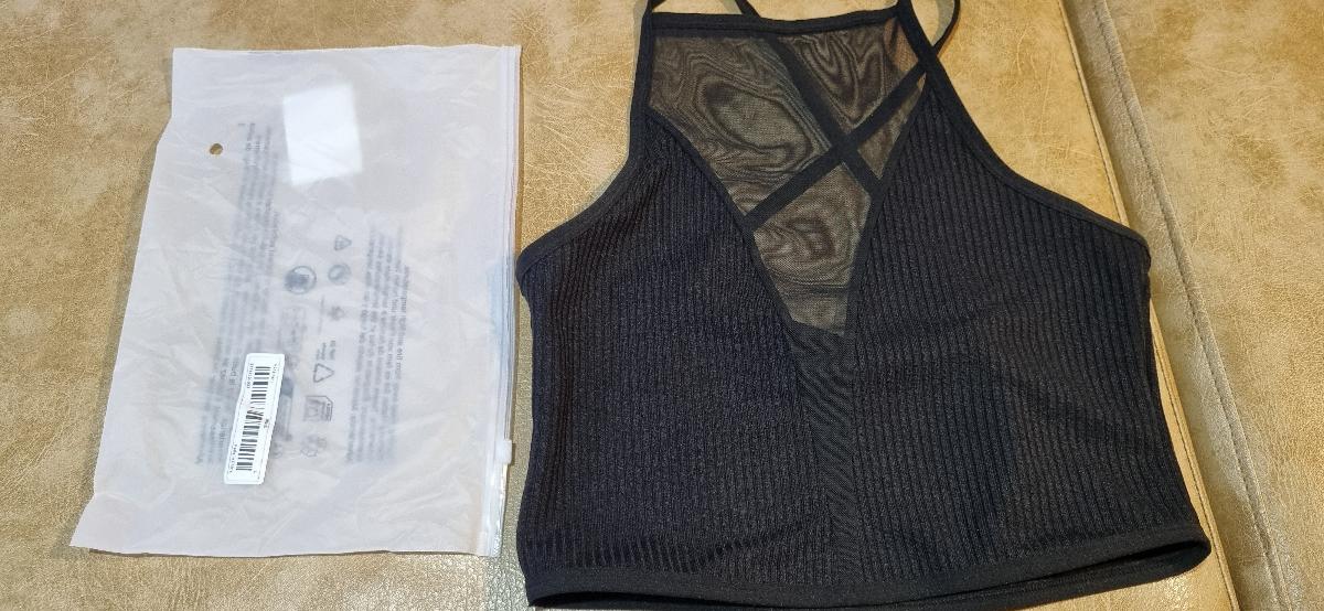 Mesh Tank Top Mesh Panel Camisole