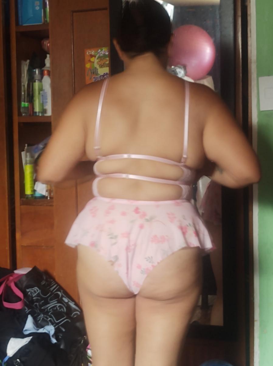 Women Sexy Lace Mesh Bodysuit Pink All in One Floral