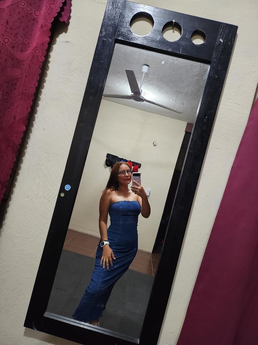 Stretchy Maxi Dress Slim Fit Strapless Attractive High-Waisted Denim with Back Slit