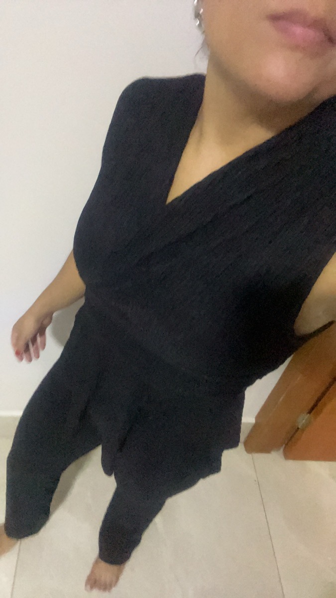 Wide-Leg Pants Two-Piece Set Elegant Women Alluring V-Neck