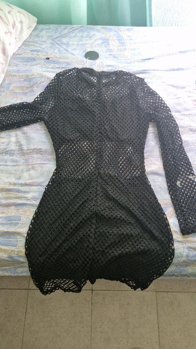 Semi-Sheer Mesh Minin Dress Party Alluring Bodycon Fit Formal