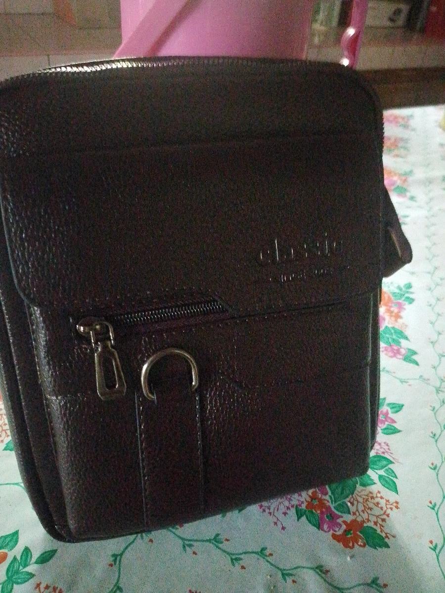 Men Vintage Shoulder Bag Multiple Compartments, Detachable Strap