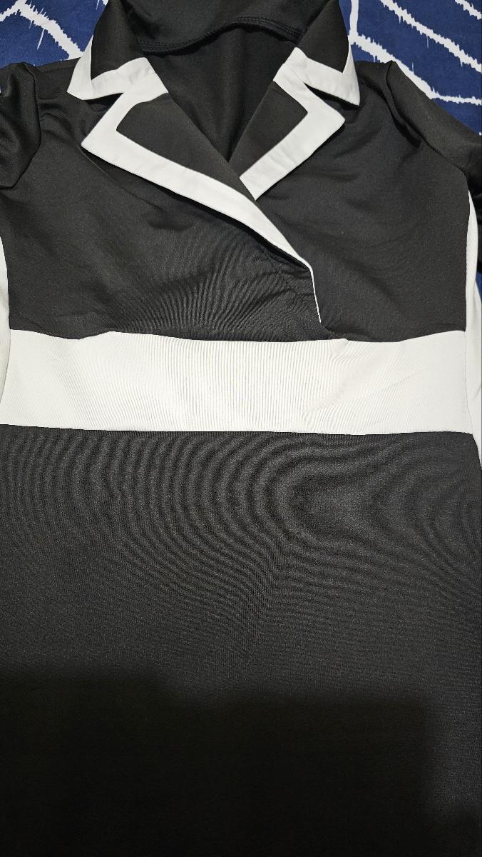 Collar Long Sleeve Bodycon Midi Dress Attractive Women Elegant