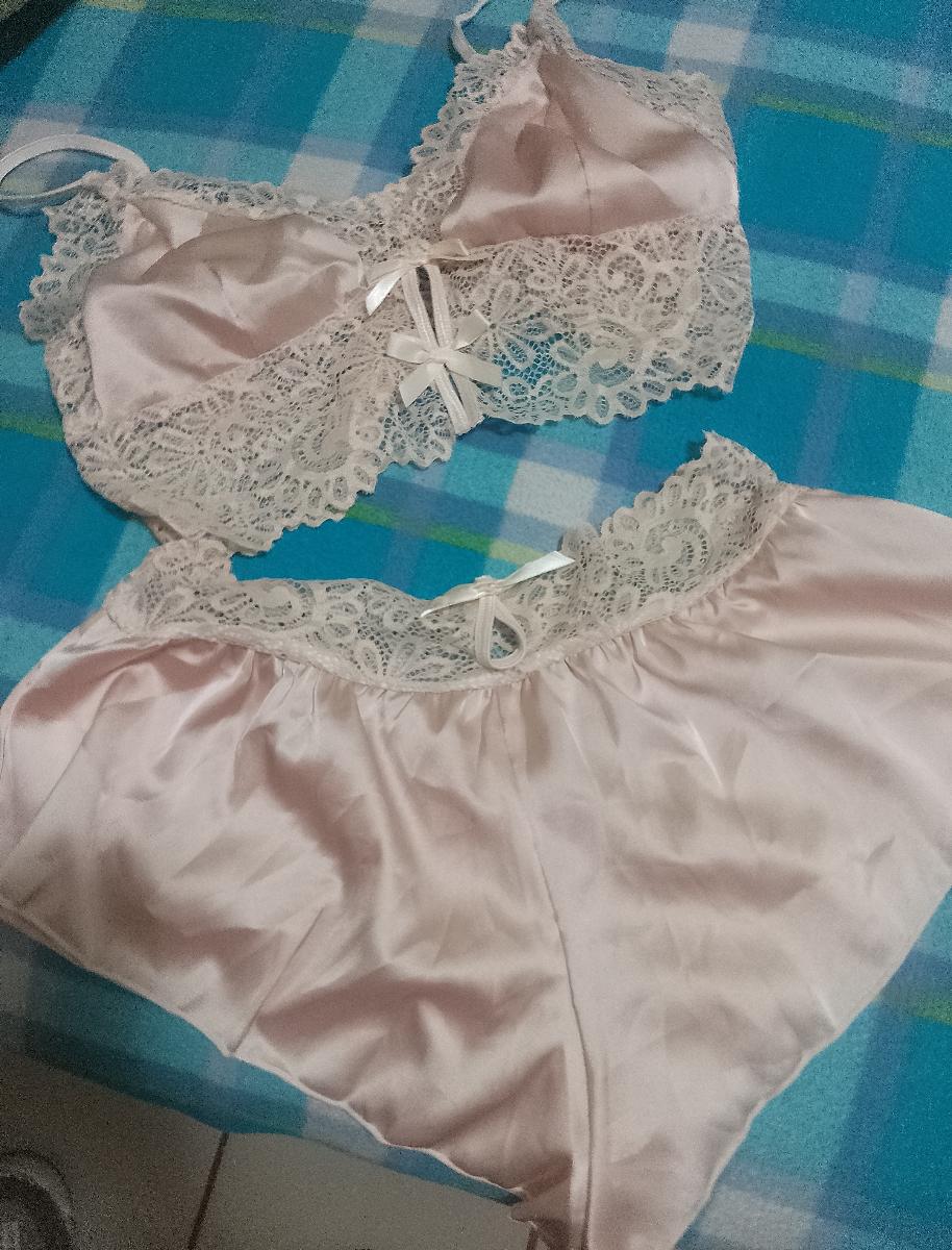 2pcs Women Shorts & Bra Set Summer Alluring Pajama Set