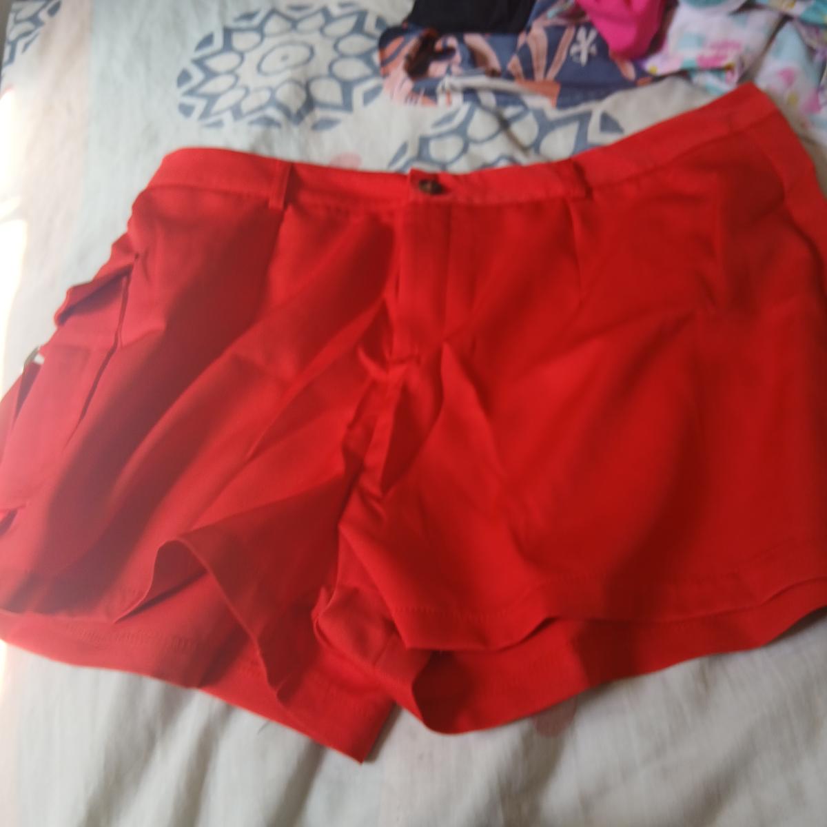 Solid Color High Waist Shorts Affordable Casual Zipper Side Pocket