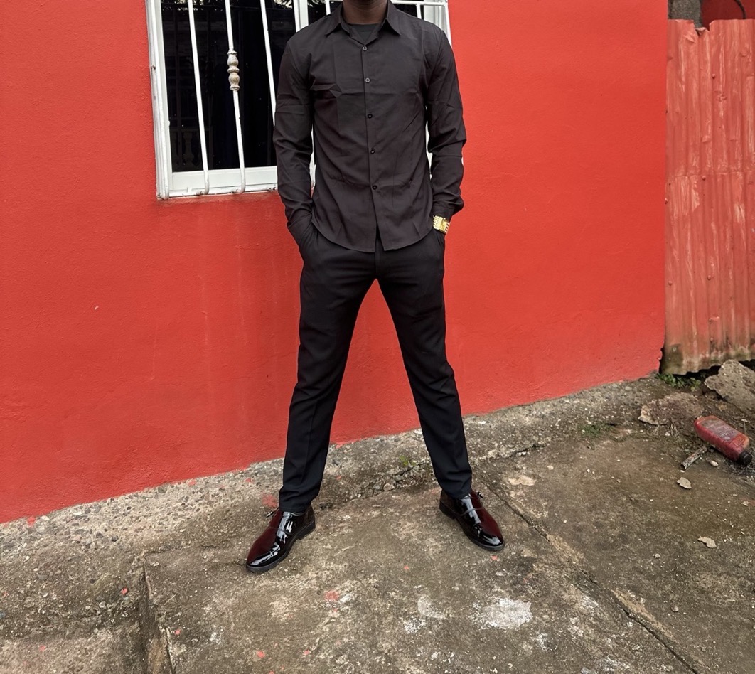 Casual Style Business Shirt Light Gray Men Long Sleeve