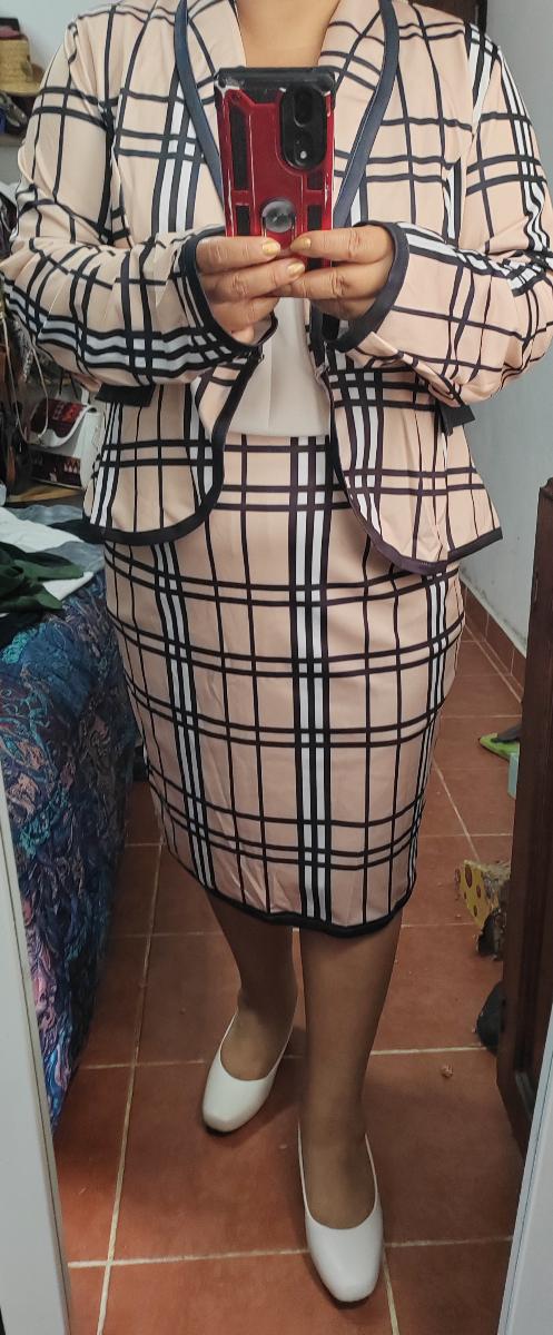 Holiday Party 2/Pcs Outfit Set Vacation Women Amazing Plaid