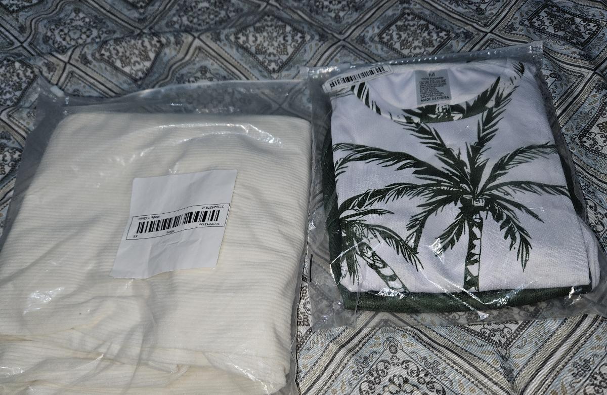 Hawaiian Print T-Shirt and Shorts Set of Two Casual Summer Outfits for Men