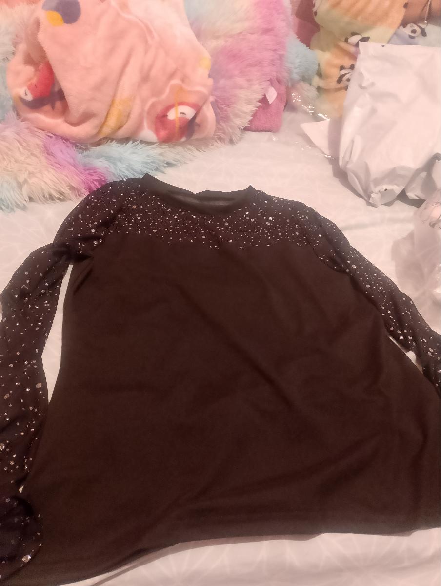 Elegant Long Sleeve Blouse Actionable Crew Neck Top Medium‑Stretch