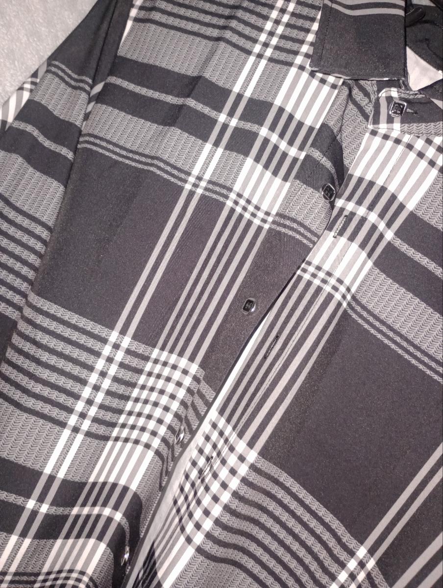 Classic Casual Button-Up Shirt Men's Comfortable Plaid Long Sleeve Shirt