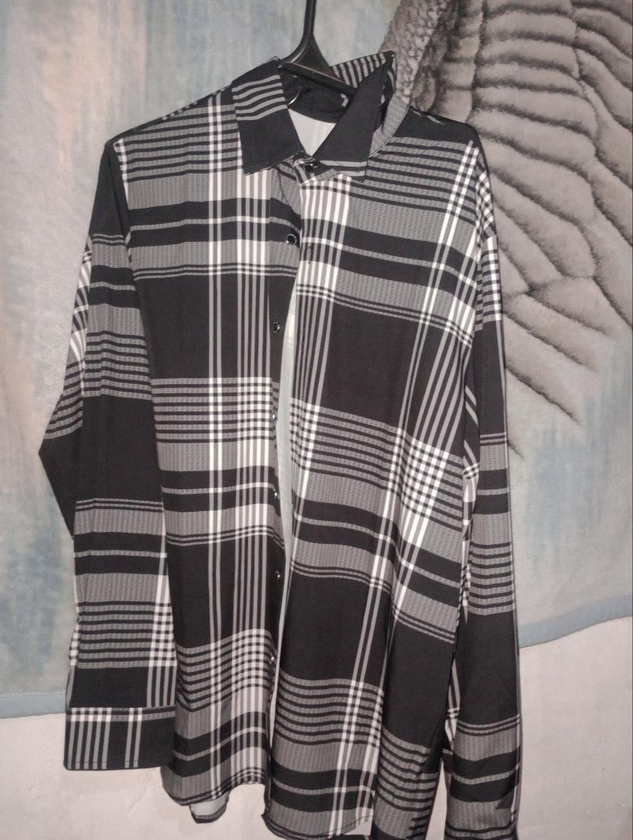 Classic Casual Button-Up Shirt Men's Comfortable Plaid Long Sleeve Shirt