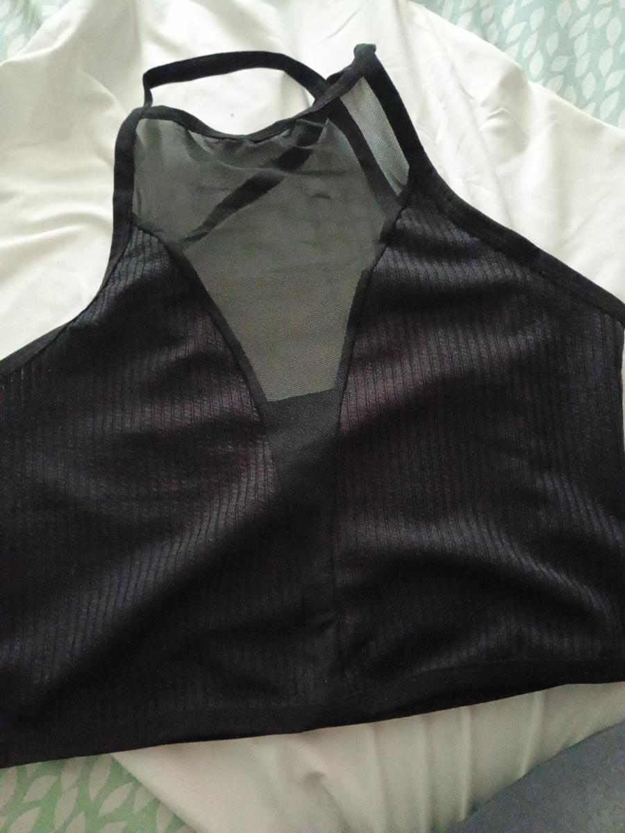 Mesh Tank Top Mesh Panel Camisole