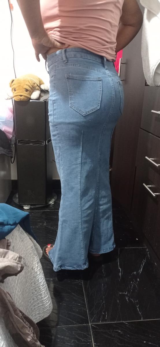 Flared Denim Maxi Skirt for Women Stylish High‑Waisted Attractive