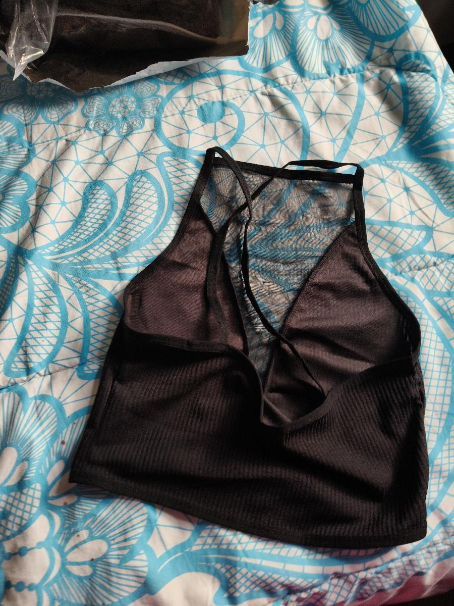 Mesh Tank Top Mesh Panel Camisole
