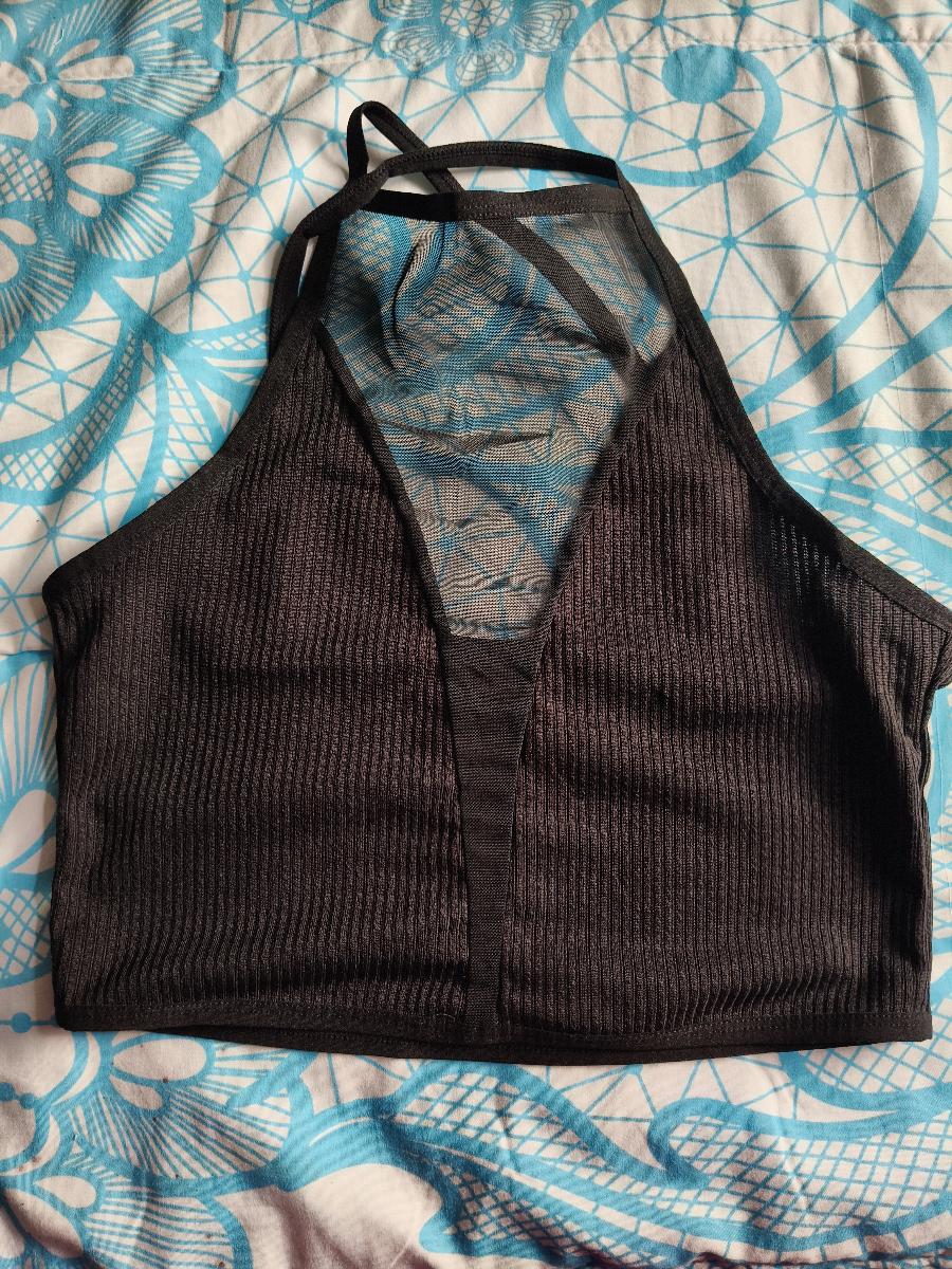 Mesh Tank Top Mesh Panel Camisole
