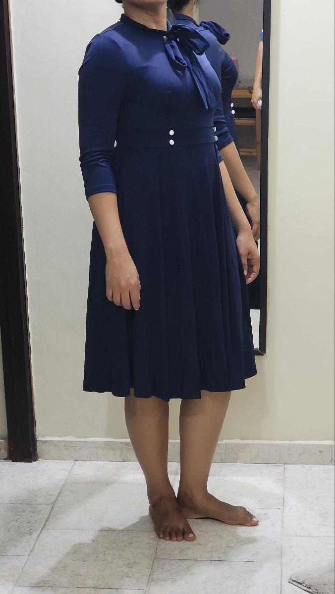 Midi Dress Businesswomen with Attractive Tie Waist, Spring/Autumn