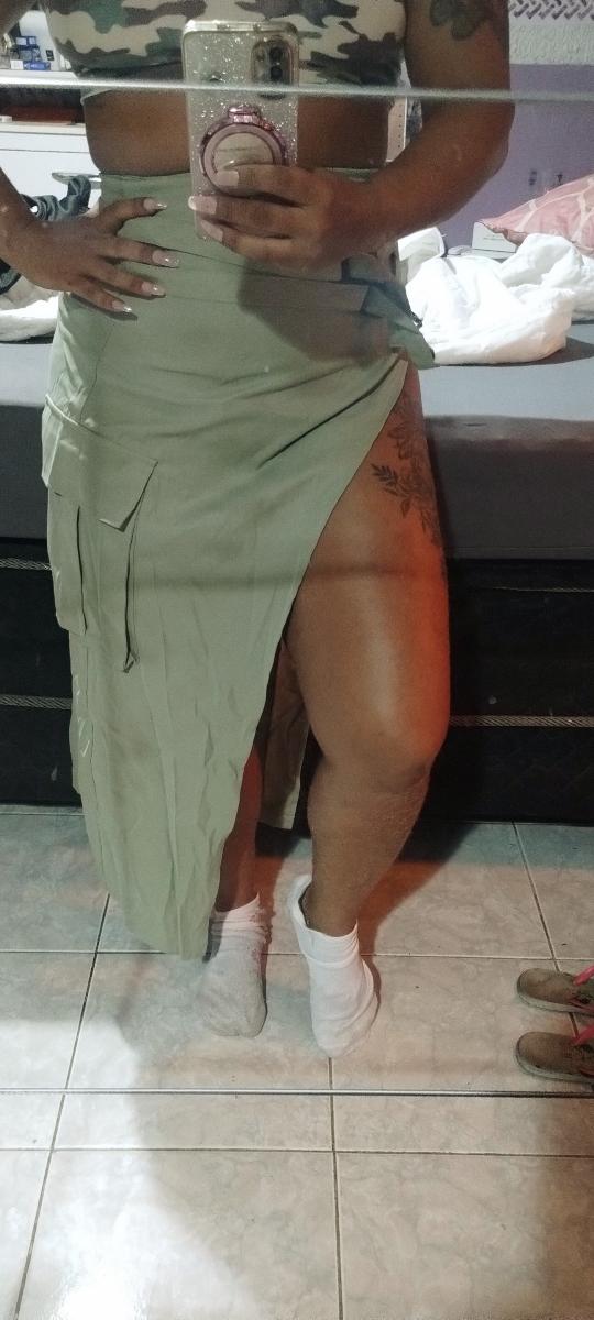 High-Waisted Asymmetrical Long Skirt with Charming Belt Women Casual