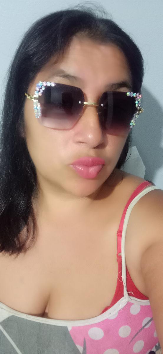 Rimless Square Glasses with a Starry