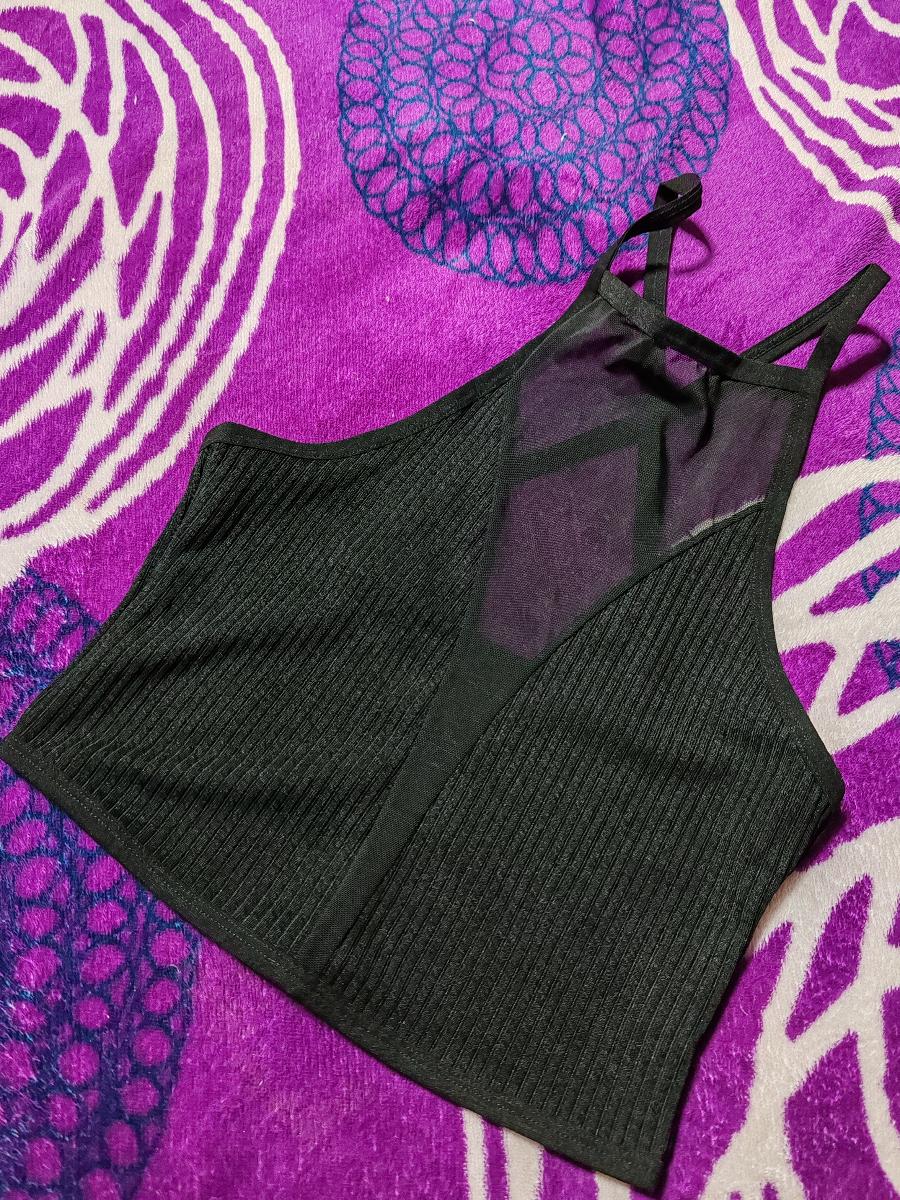 Mesh Tank Top Mesh Panel Camisole
