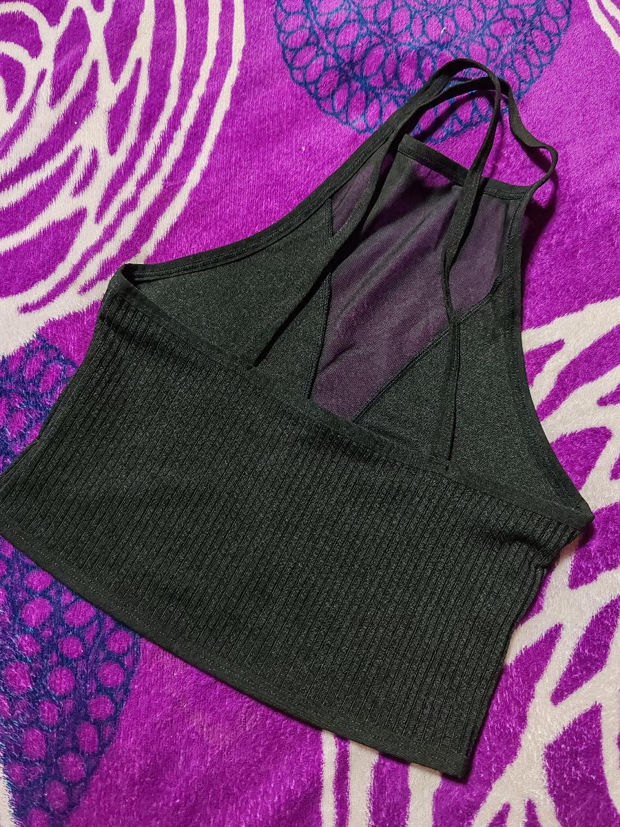 Mesh Tank Top Mesh Panel Camisole