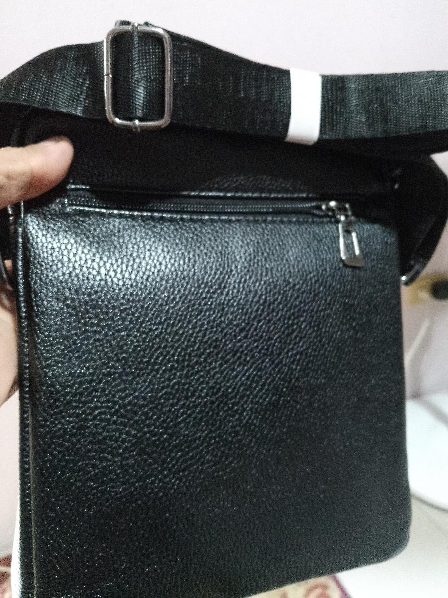Men Vintage Shoulder Bag Multiple Compartments, Detachable Strap