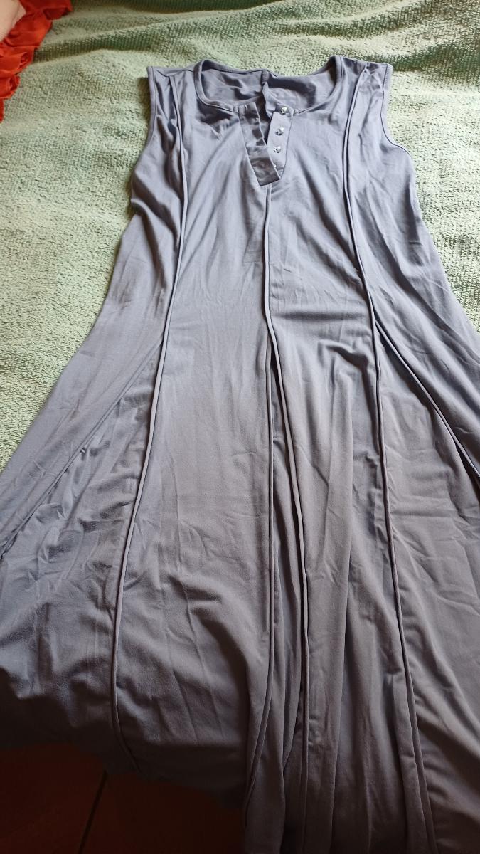 Pleated Detail Vest Midi Dress Women Flattering Affordable V‑Neck