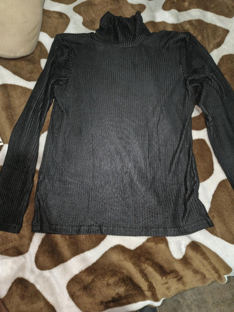 Men Long Sleeve Sweater Comfortable High Neck Knit Casual