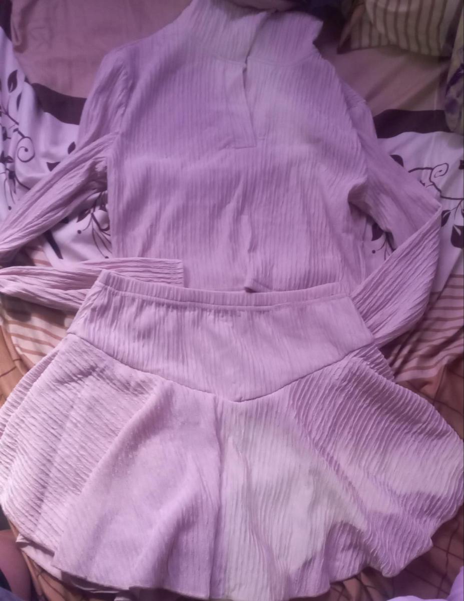 Elegant Beige Two‑Piece Set Captivating Long‑Sleeve Blouse & High‑Waisted