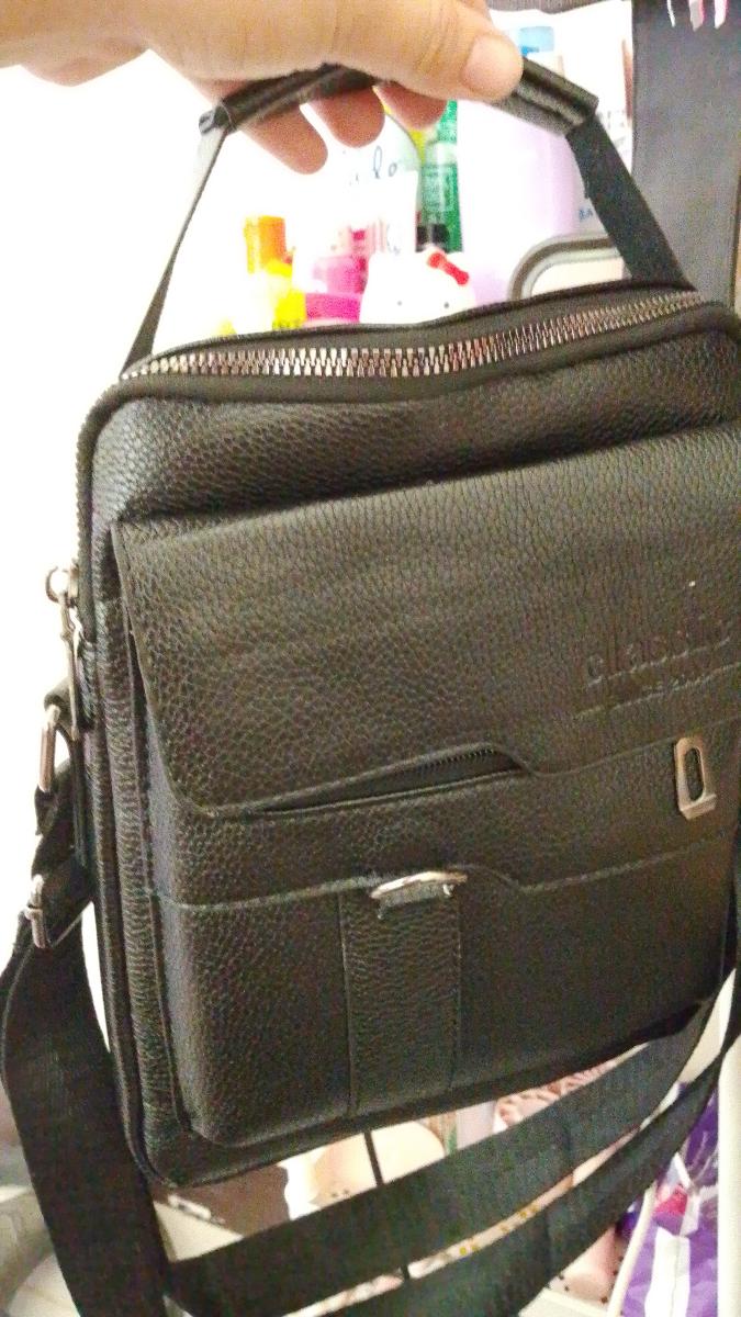 Men Vintage Shoulder Bag Multiple Compartments, Detachable Strap