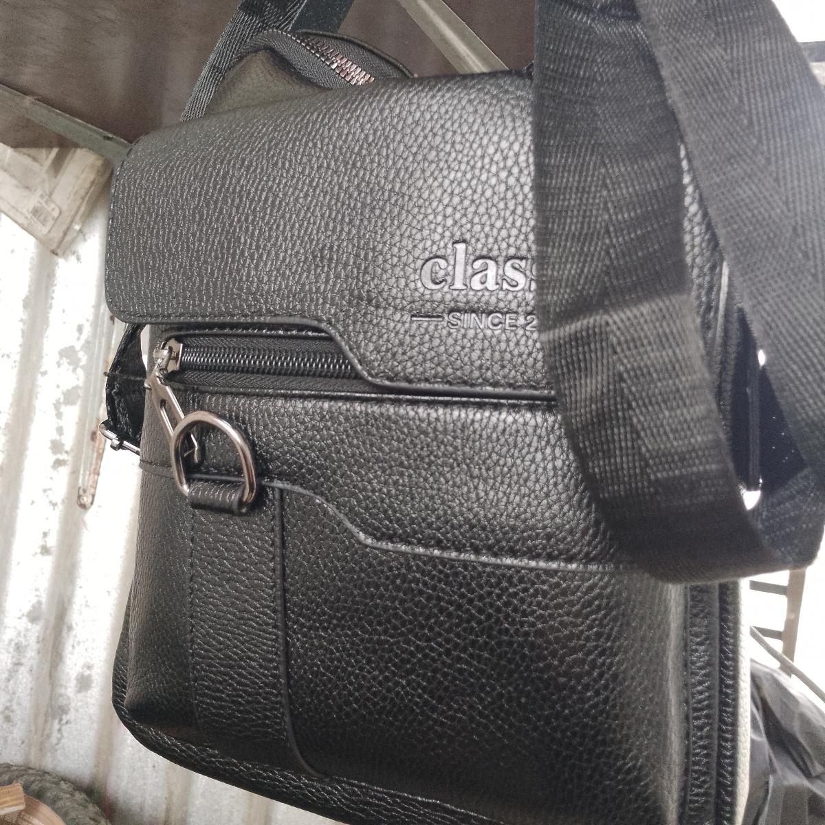 Men Vintage Shoulder Bag Multiple Compartments, Detachable Strap