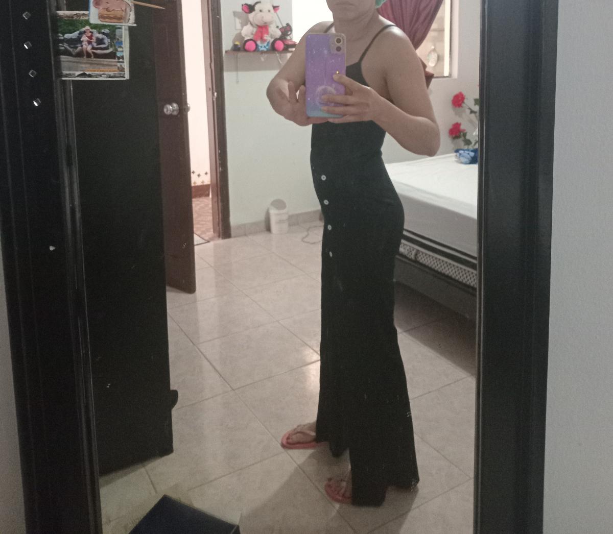 Captivating Women Long Jumpsuit Elegant Solid‑Color Design