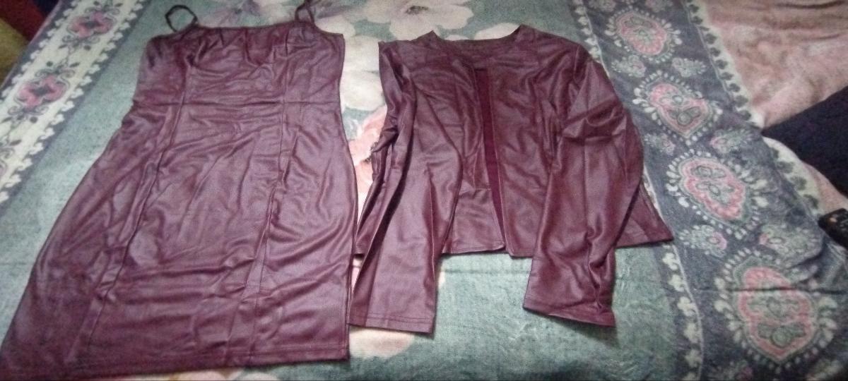 Two-Piece Women Set Long Sleeve Attractive Top Jacket & Mini Dress