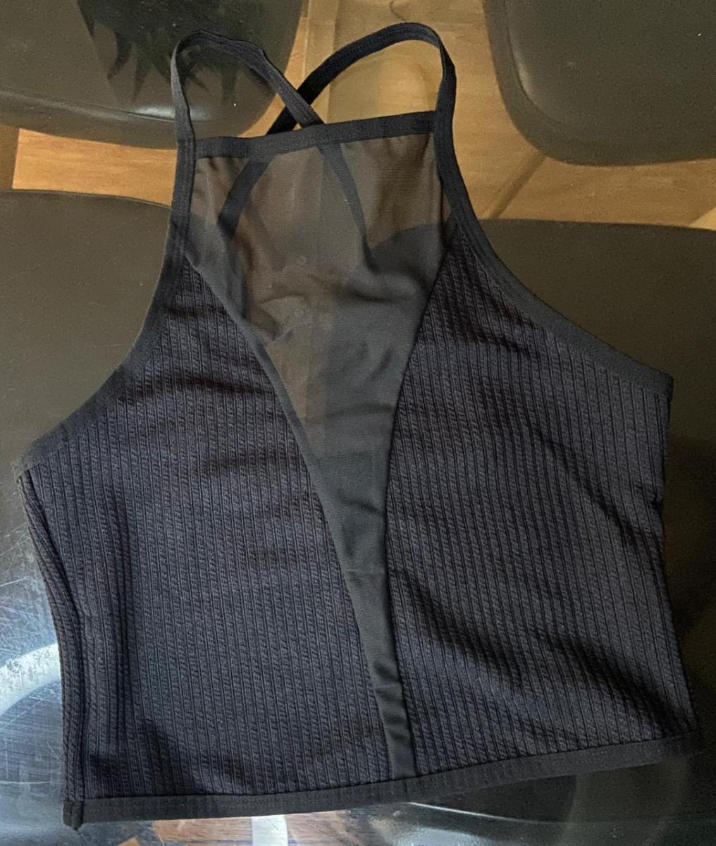 Mesh Tank Top Mesh Panel Camisole